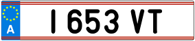 Truck License Plate